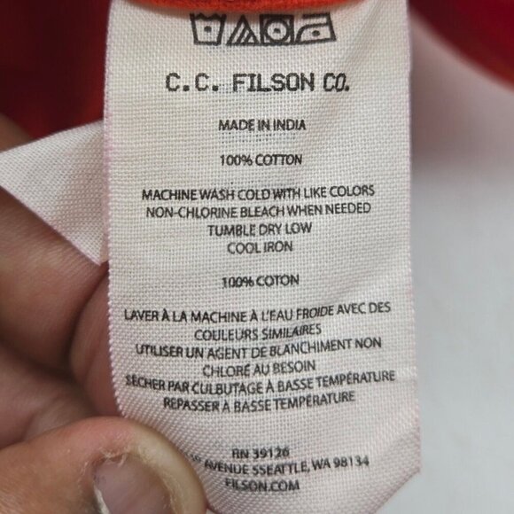 Filson Shirt Men L PheasantRd Field Flannel Preppy Western Outdoors Gorpcore - Picture 6 of 9